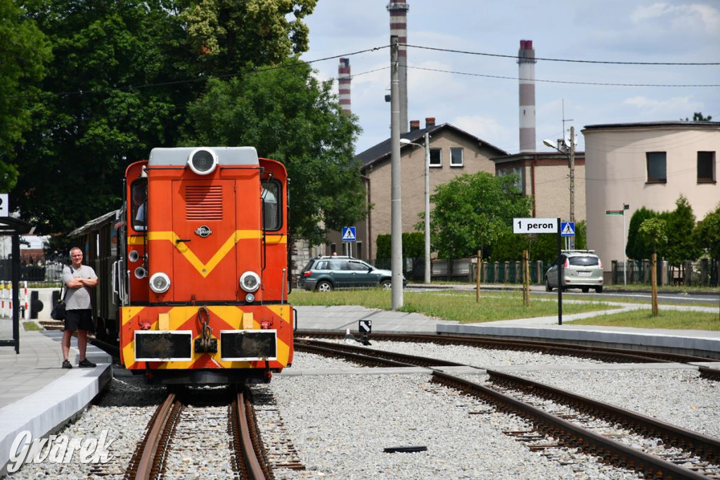 Wąskotorówka wróciła do Miasteczka Śl. Stacja przebudowana