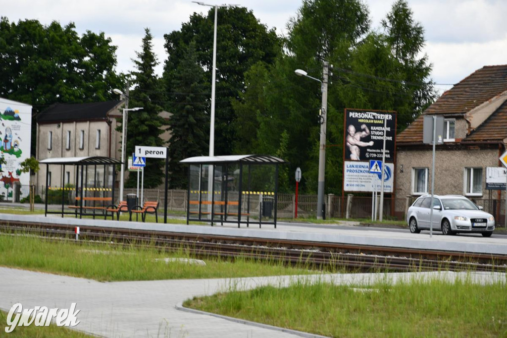 Wąskotorówka wróciła do Miasteczka Śl. Stacja przebudowana