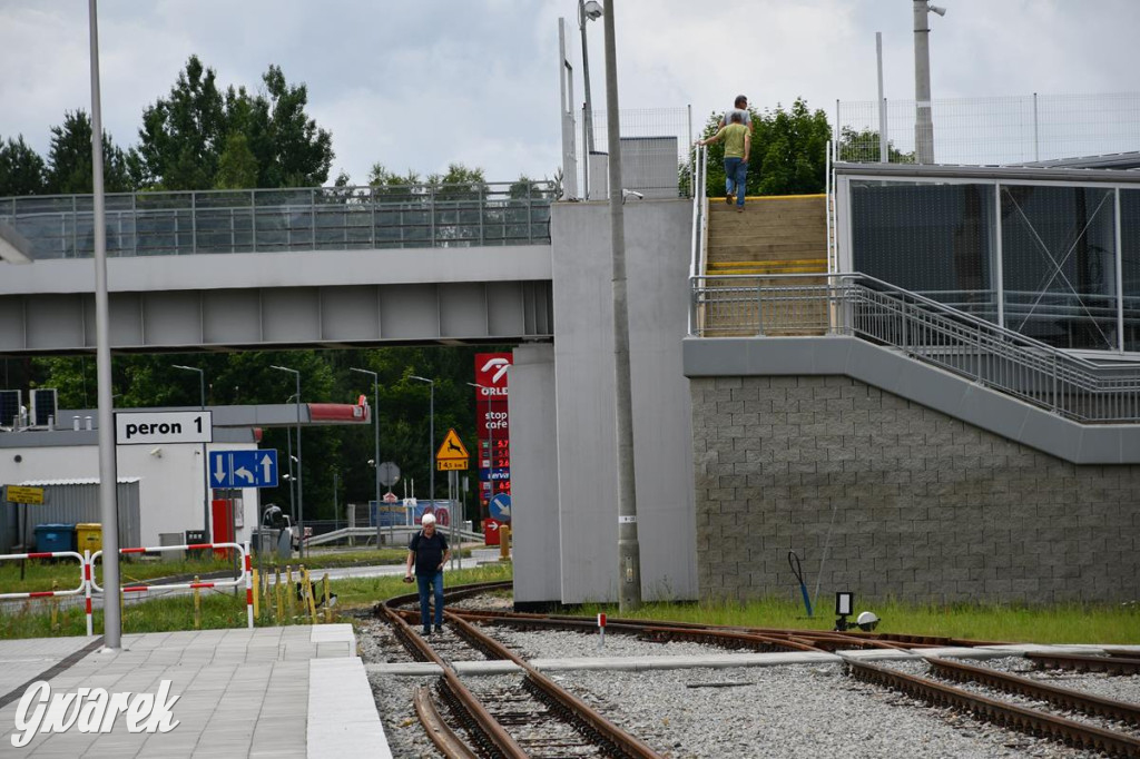 Wąskotorówka wróciła do Miasteczka Śl. Stacja przebudowana