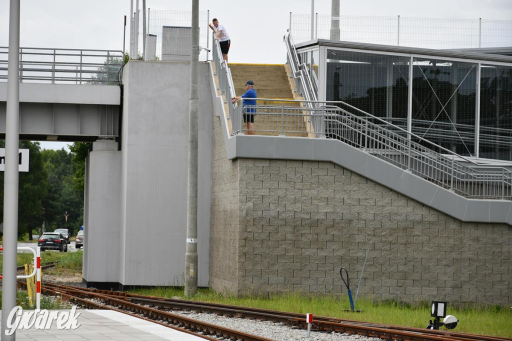 Wąskotorówka wróciła do Miasteczka Śl. Stacja przebudowana