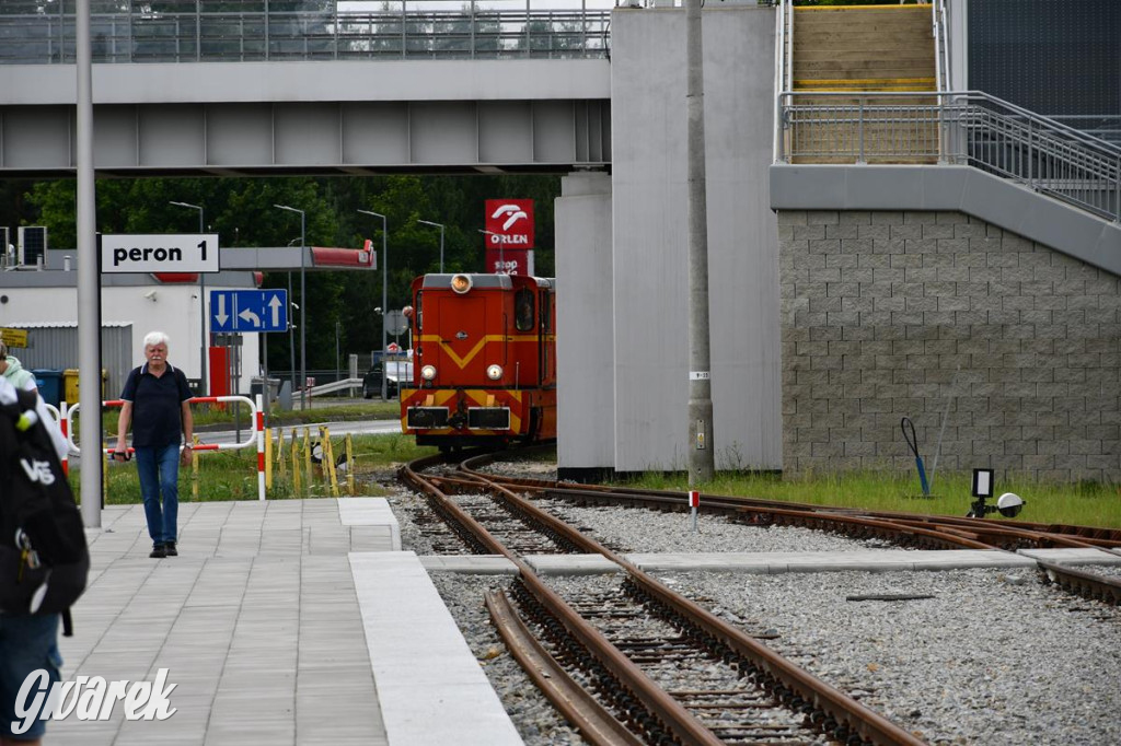 Wąskotorówka wróciła do Miasteczka Śl. Stacja przebudowana