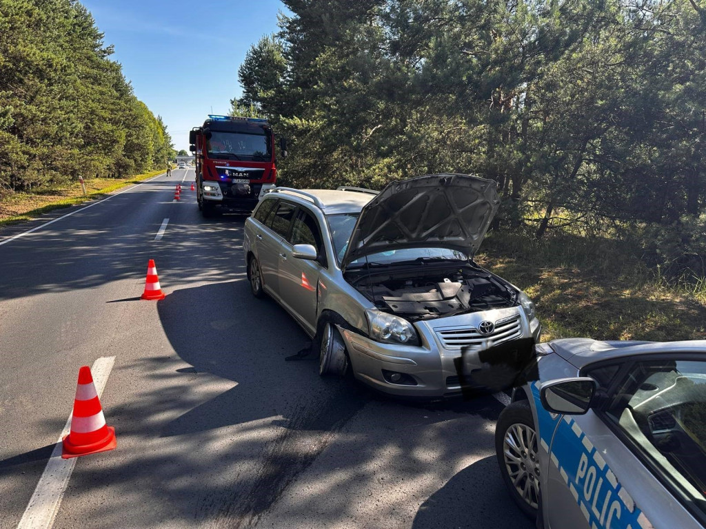 Zderzenie na DW 908. Sprawca nietrzeźwy