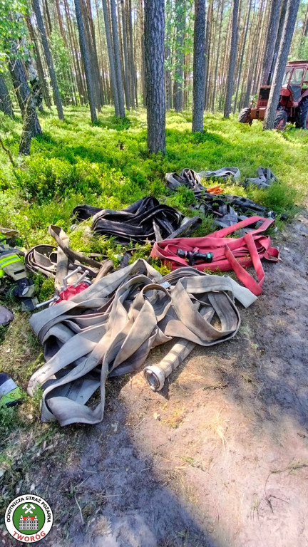 Rano w Tworogu wybuchł pożar lasu