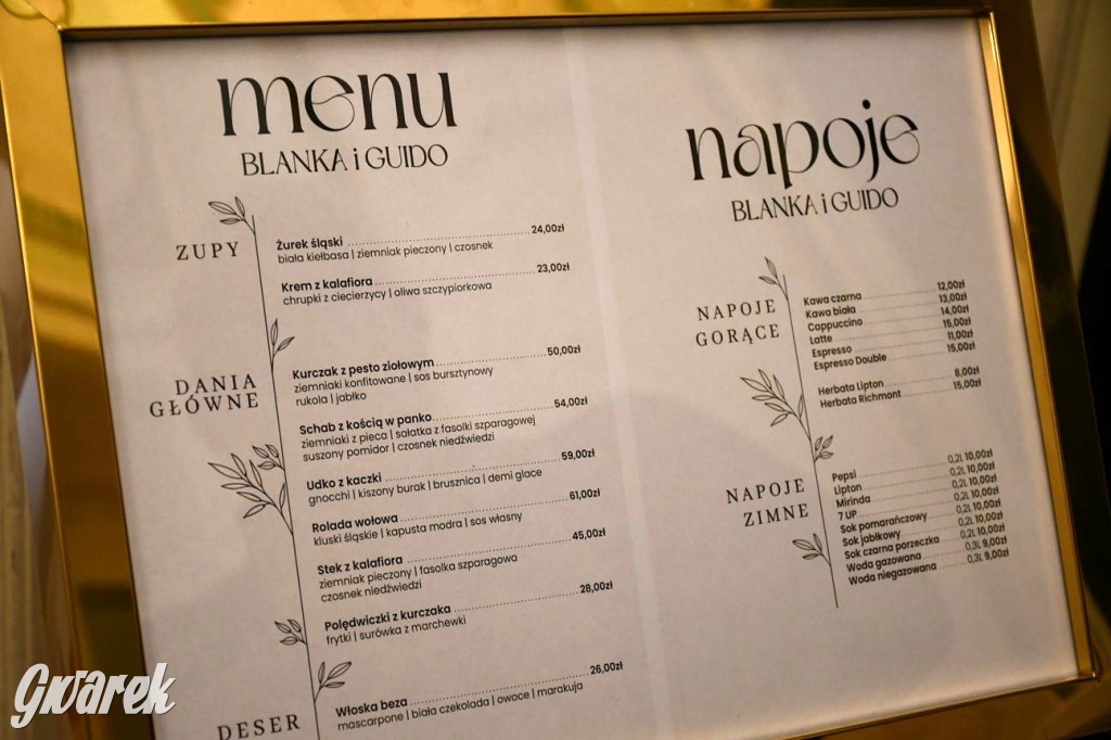 Restauracja wraca do Pałacu Kawalera. Blanka i Guido otwarta