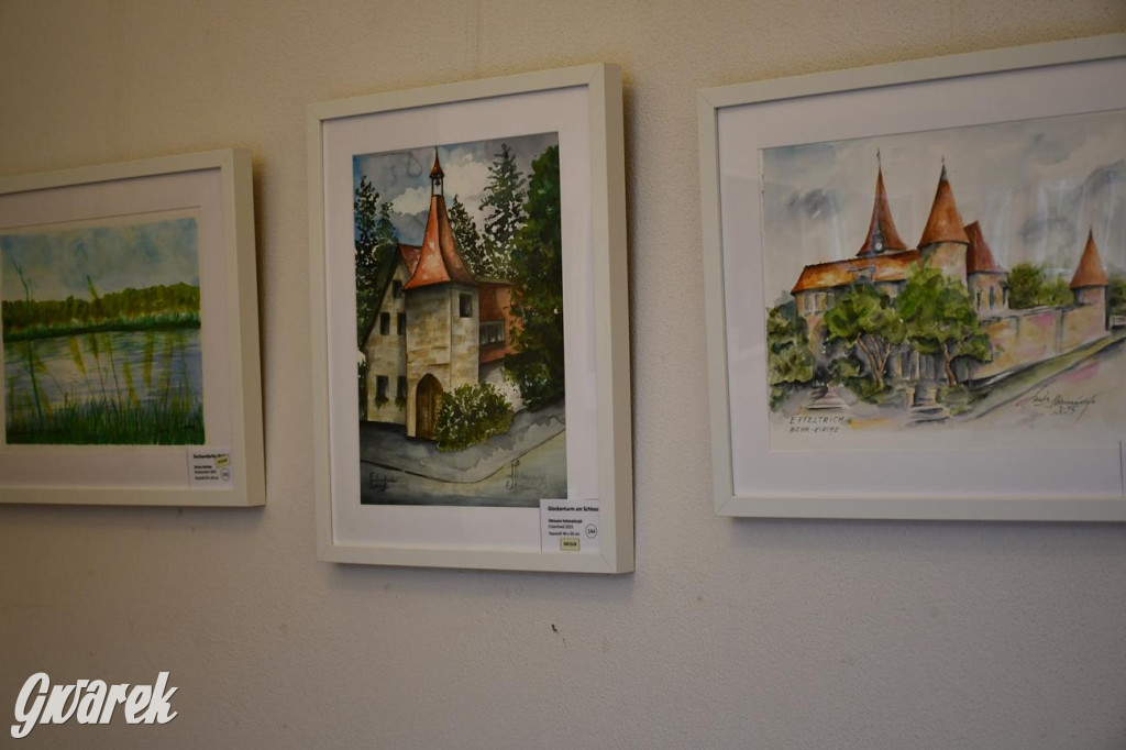 Plener malarski. Wernisaż w pałacu w Nakle Śląskim