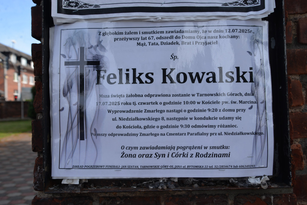 Ostatnie pożegnanie śp. Feliksa Kowalskiego