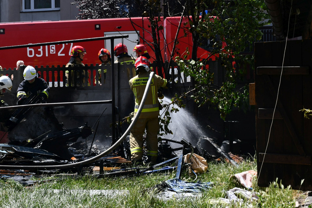 Tarnowskie Góry. Pożar w centrum miasta