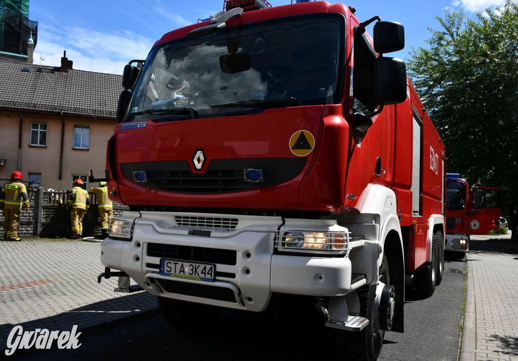 Tarnowskie Góry. Pożar w centrum miasta
