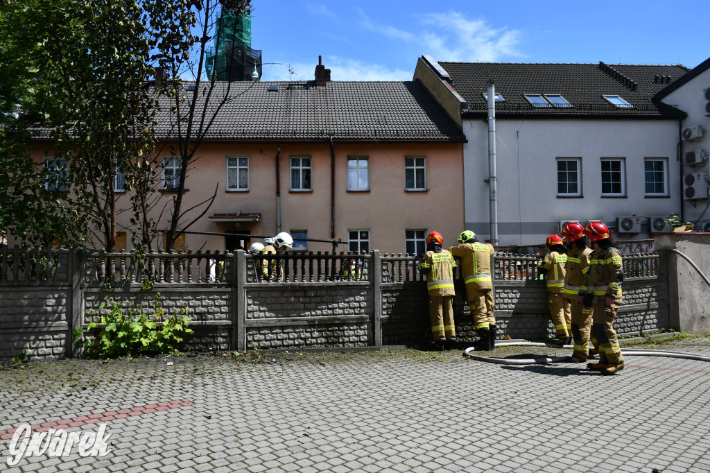 Tarnowskie Góry. Pożar w centrum miasta