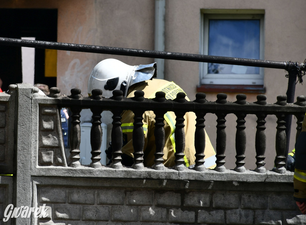 Tarnowskie Góry. Pożar w centrum miasta
