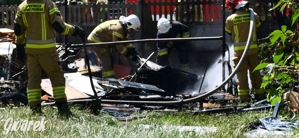 Tarnowskie Góry. Pożar w centrum miasta
