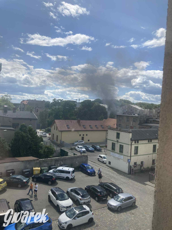 Tarnowskie Góry. Pożar w centrum miasta