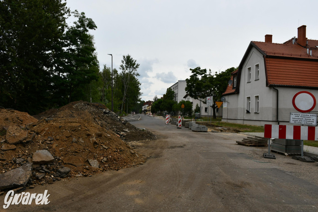 Grzybowa w przebudowie – postępy prac i utrudnienia