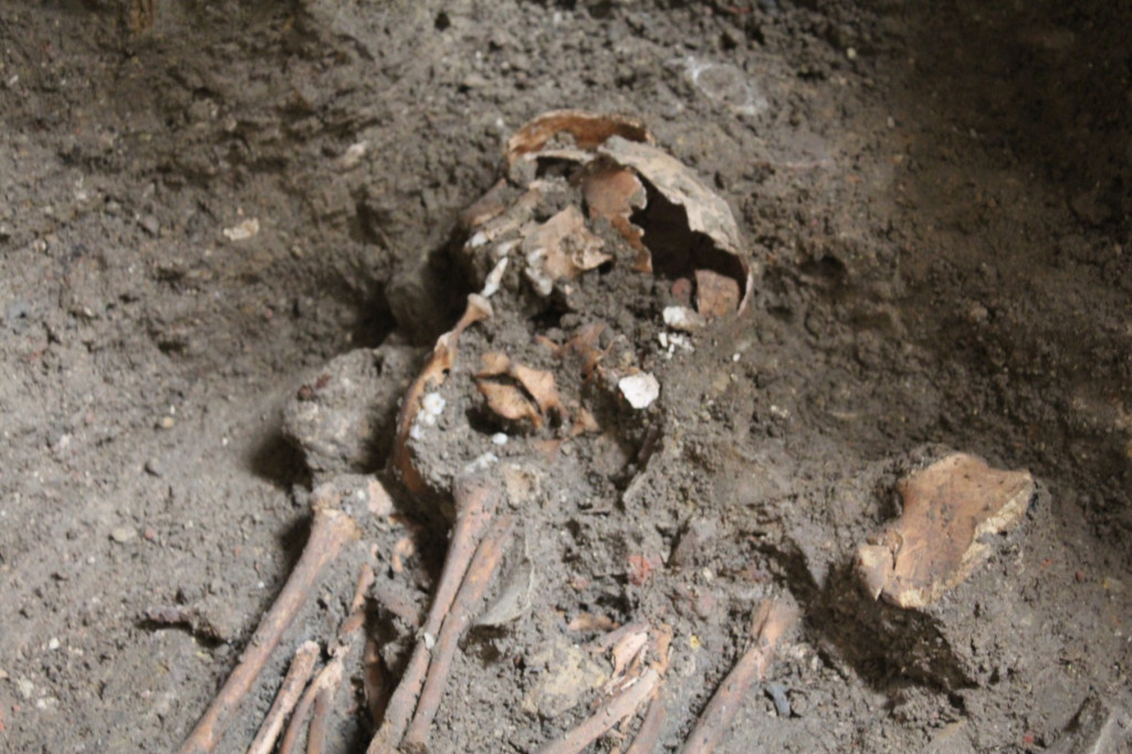 Dziecięce groby w kościele pw. św. Wojciecha