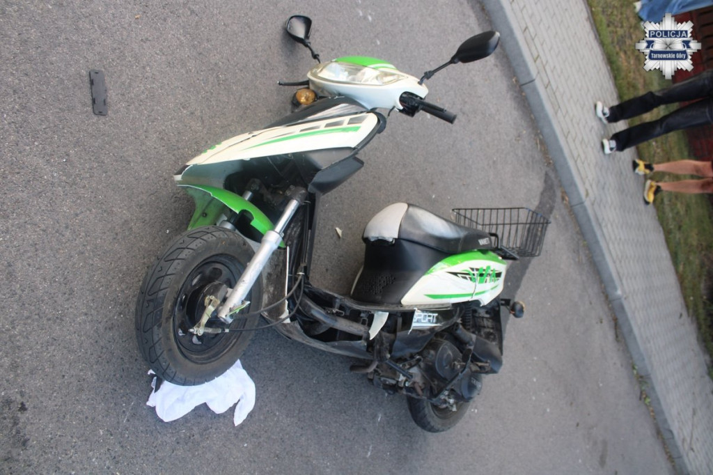 Świerklaniec. Kierowca bmw wjechał w motorowerzystę