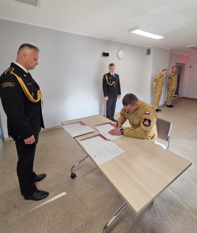 Tarnowskie Góry, Bytom. Ślubowania strażaków