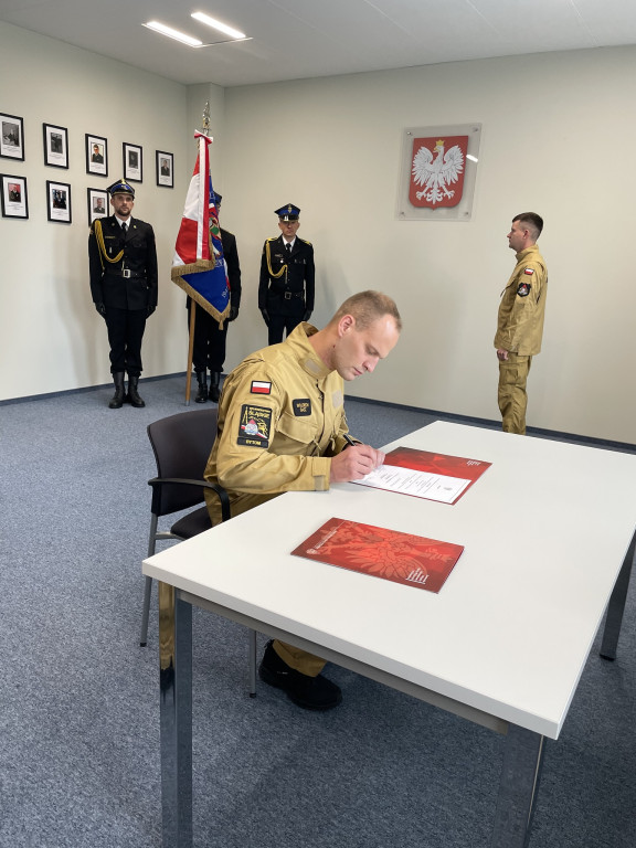 Tarnowskie Góry, Bytom. Ślubowania strażaków