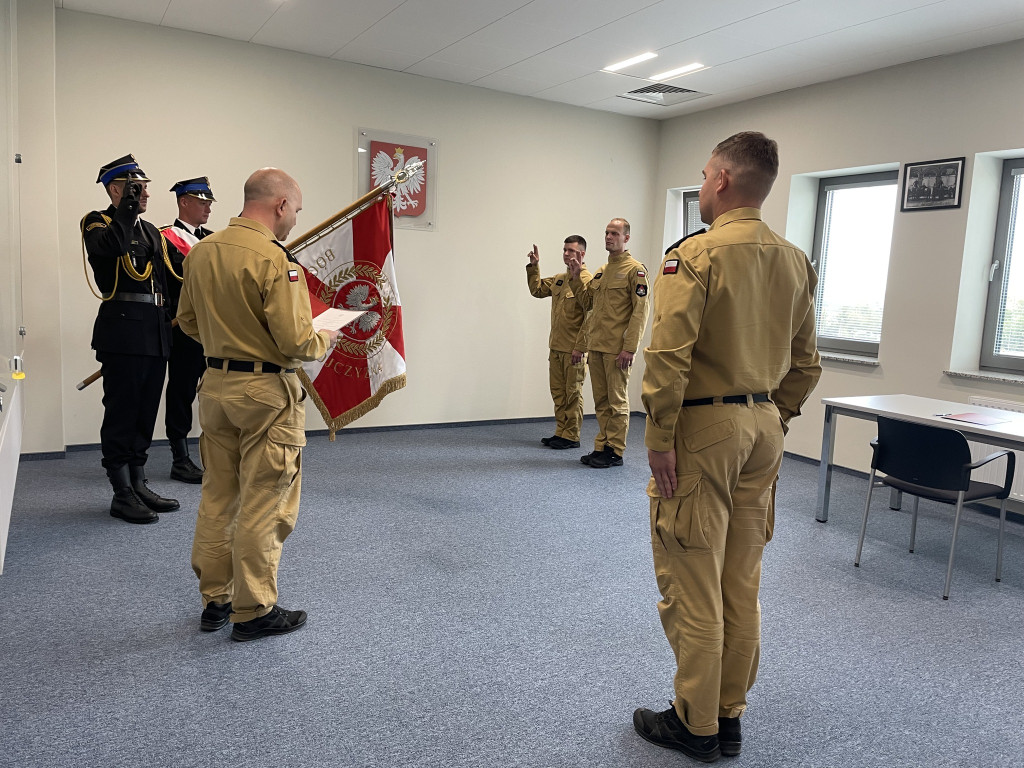 Tarnowskie Góry, Bytom. Ślubowania strażaków