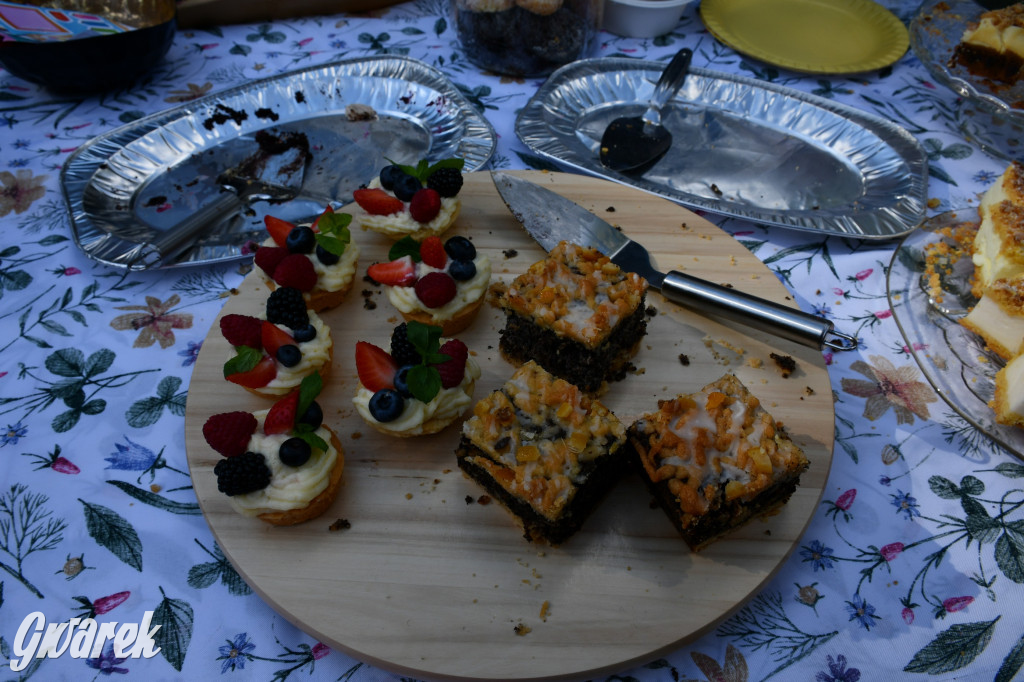 Świerklaniec. Dożynki w parku, pyszności przed pałacem