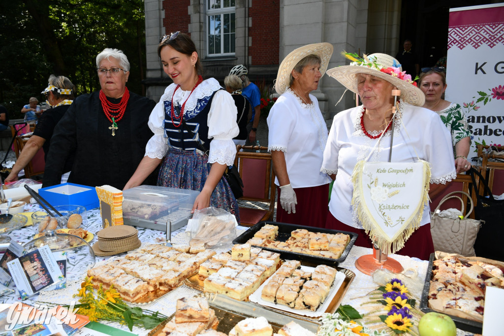 Świerklaniec. Dożynki w parku, pyszności przed pałacem