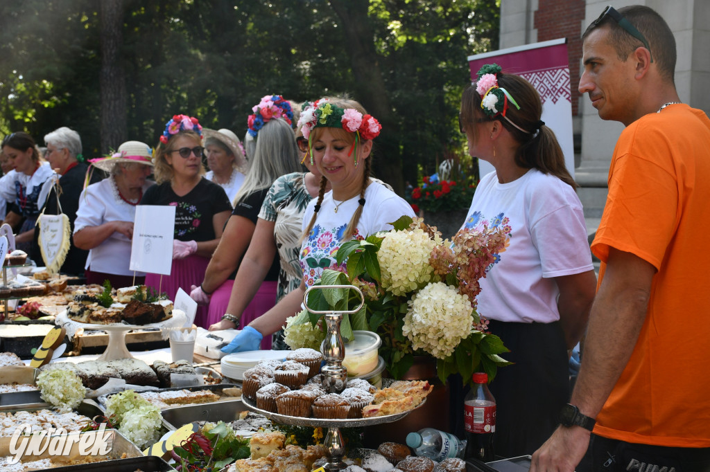 Świerklaniec. Dożynki w parku, pyszności przed pałacem