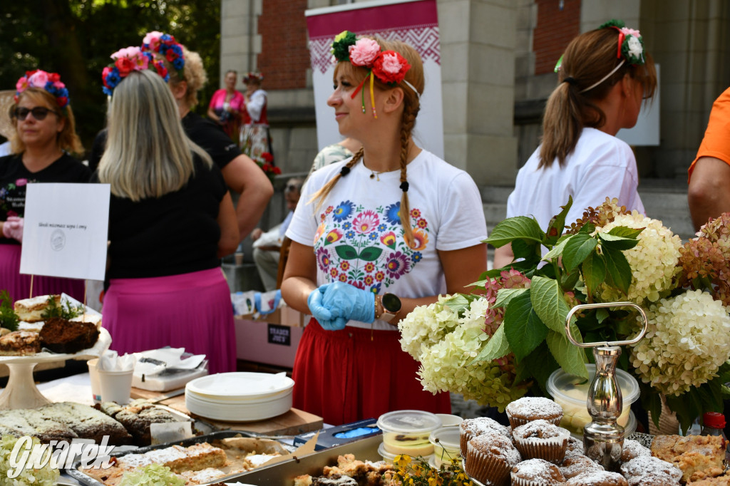 Świerklaniec. Dożynki w parku, pyszności przed pałacem
