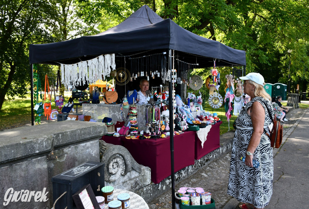 Świerklaniec. Dożynki w parku, pyszności przed pałacem