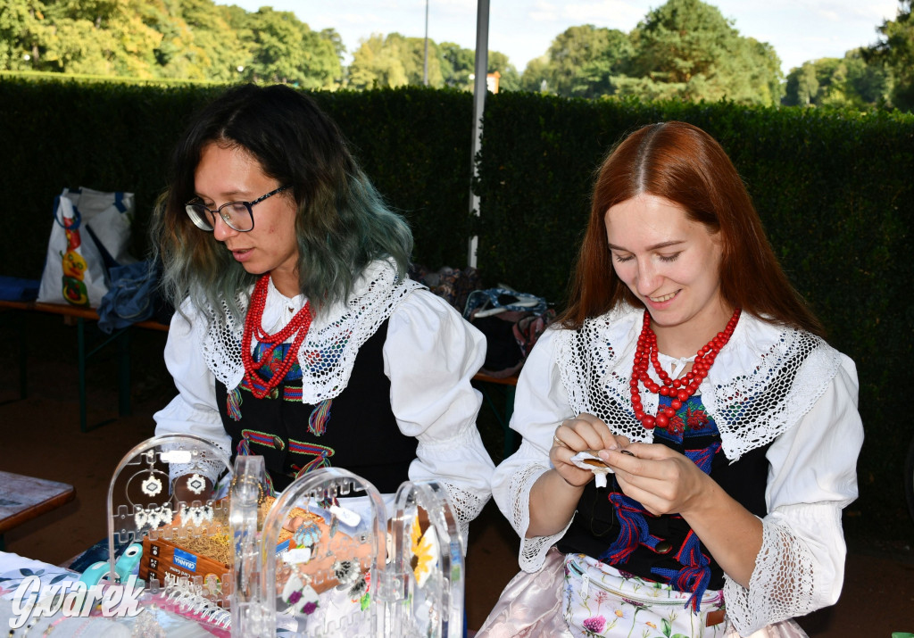 Świerklaniec. Dożynki w parku, pyszności przed pałacem