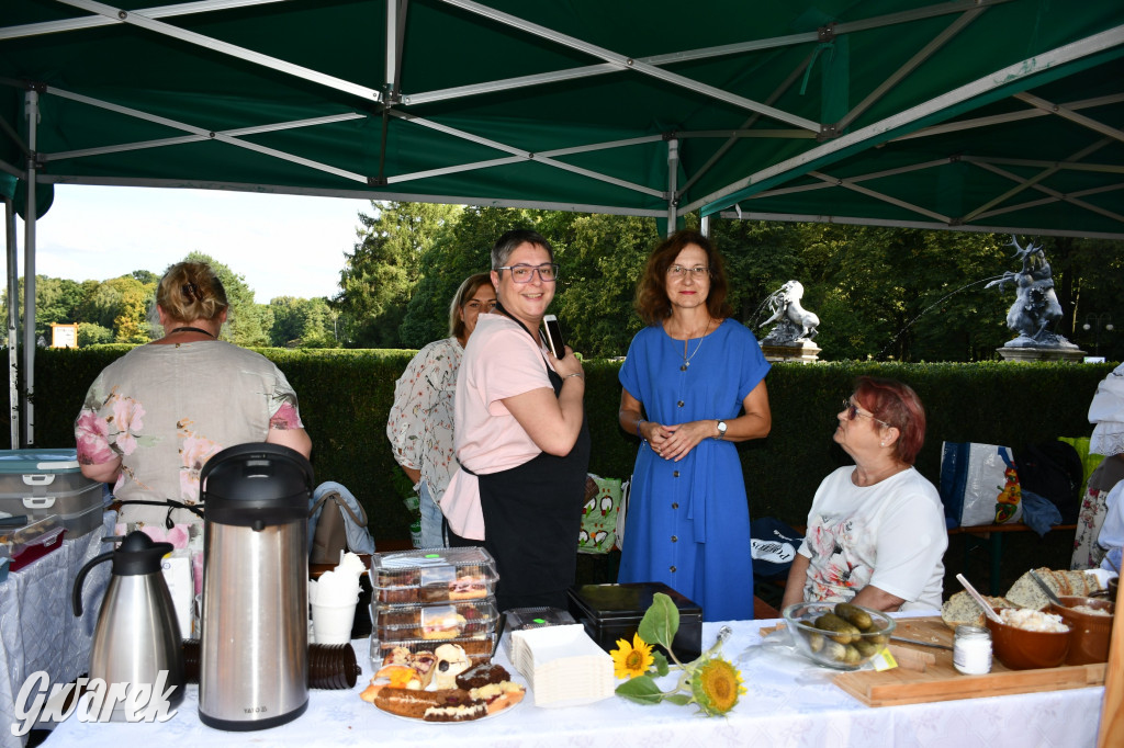 Świerklaniec. Dożynki w parku, pyszności przed pałacem