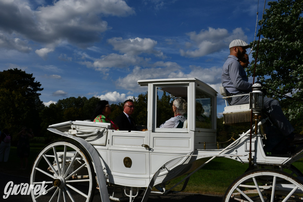 Świerklaniec. Dożynki w parku, pyszności przed pałacem