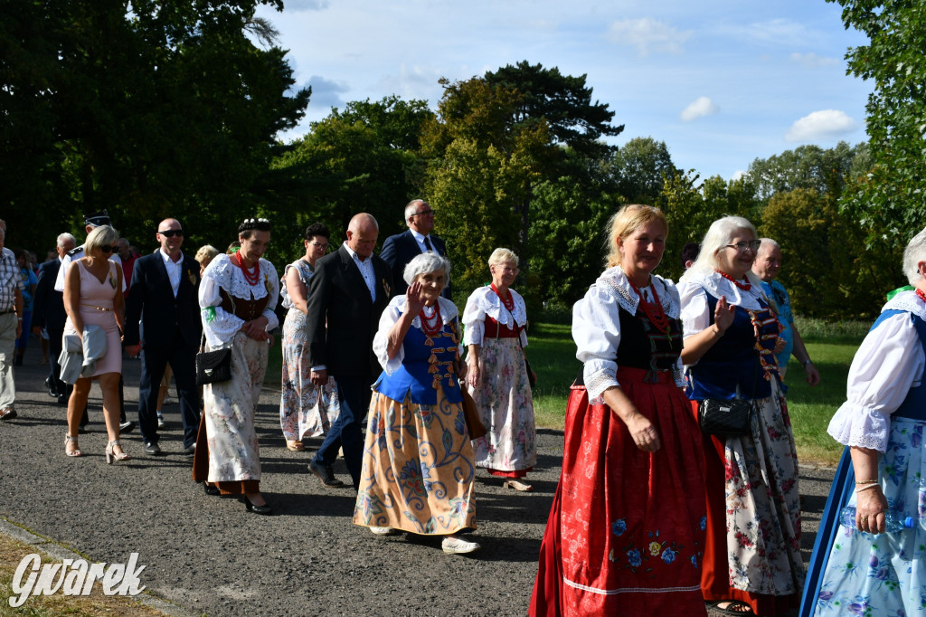 Świerklaniec. Dożynki w parku, pyszności przed pałacem