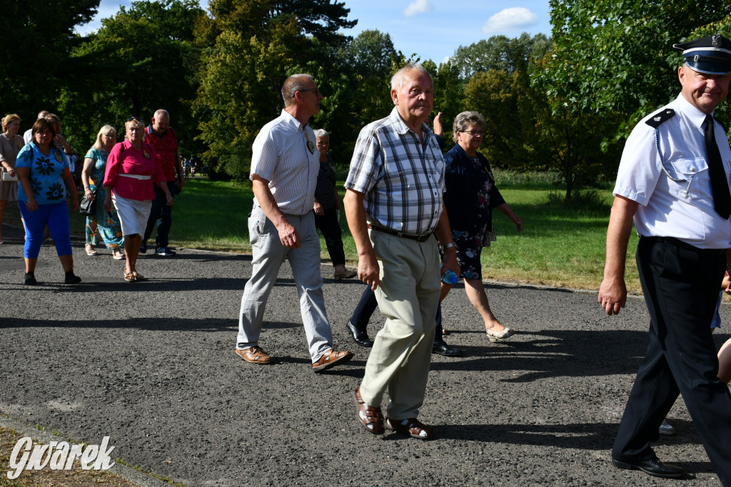 Świerklaniec. Dożynki w parku, pyszności przed pałacem