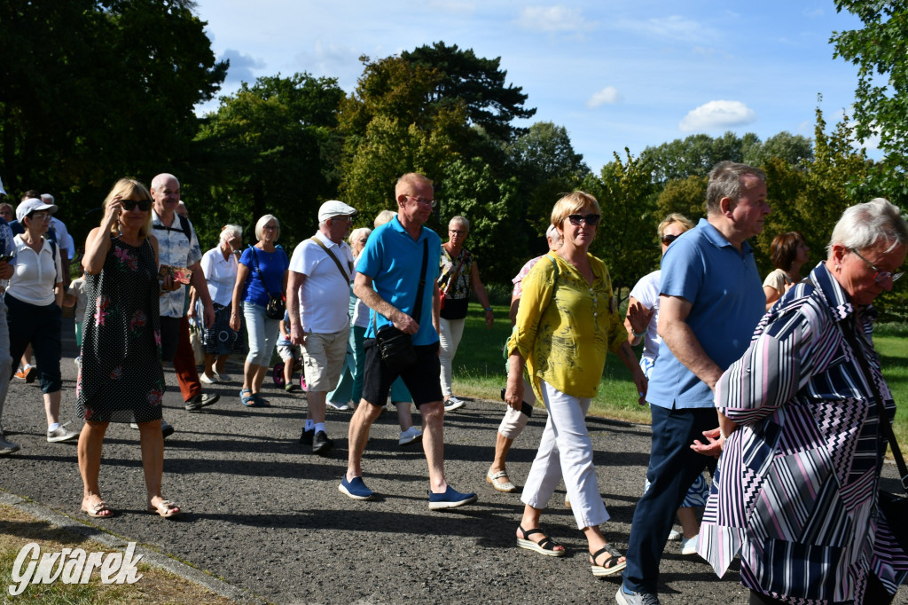 Świerklaniec. Dożynki w parku, pyszności przed pałacem