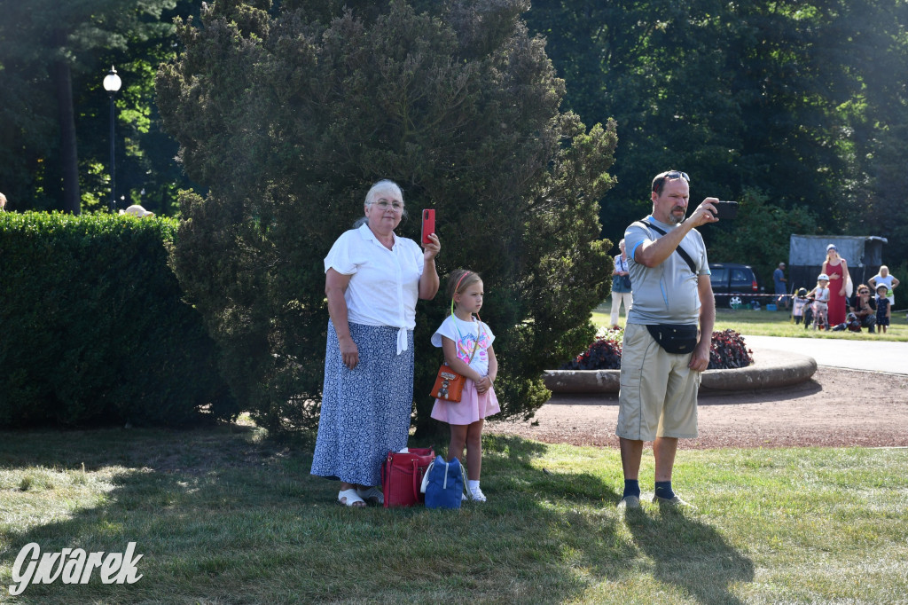 Świerklaniec. Dożynki w parku, pyszności przed pałacem