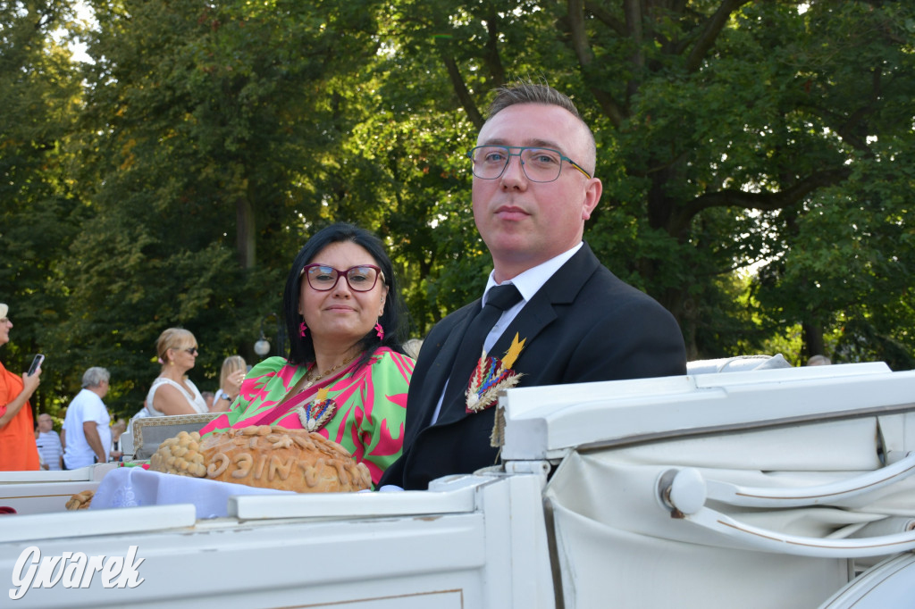 Świerklaniec. Dożynki w parku, pyszności przed pałacem
