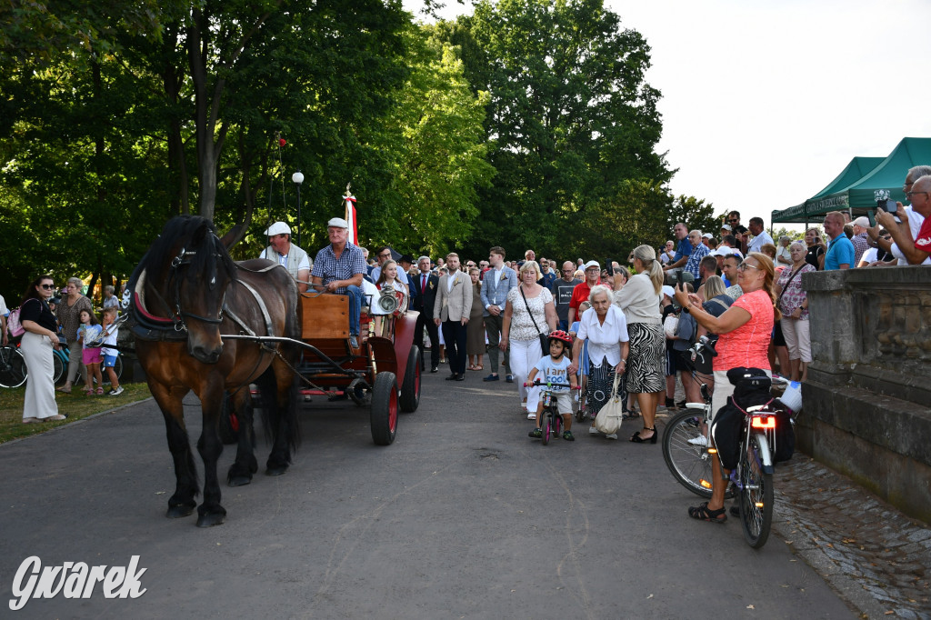 Świerklaniec. Dożynki w parku, pyszności przed pałacem
