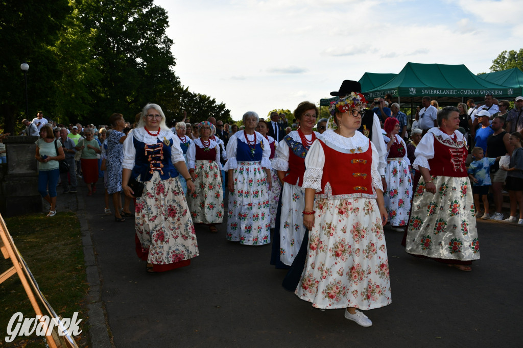 Świerklaniec. Dożynki w parku, pyszności przed pałacem