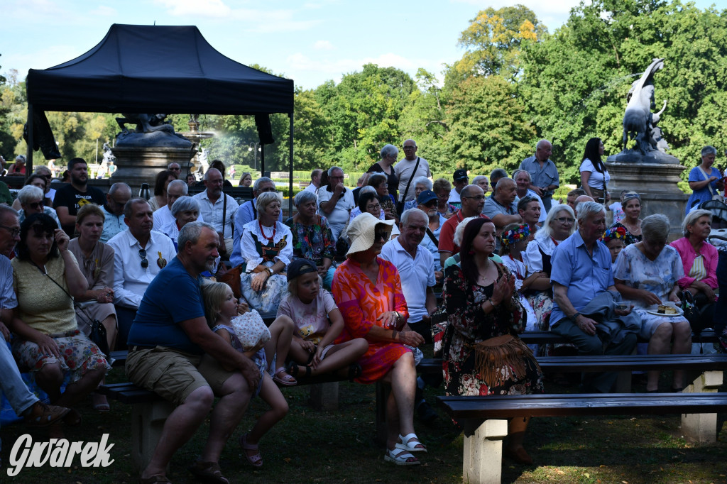 Świerklaniec. Dożynki w parku, pyszności przed pałacem