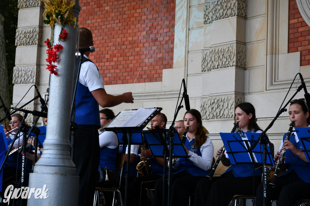 Świerklaniec. Dożynki w parku, pyszności przed pałacem