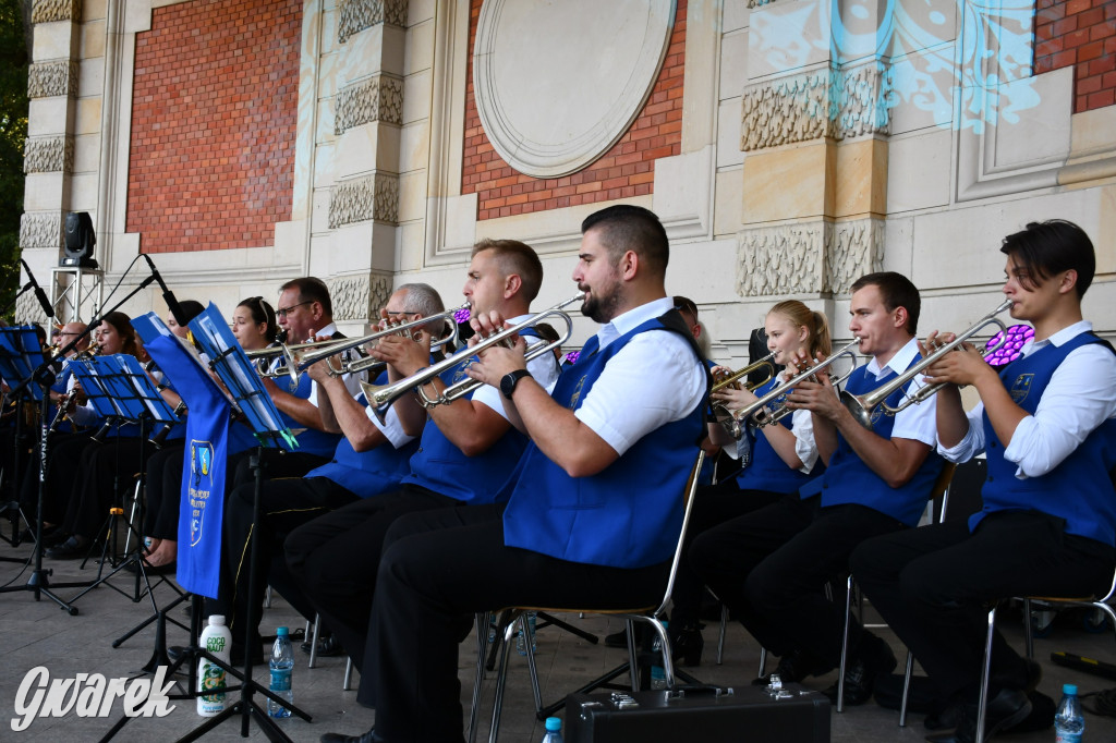 Świerklaniec. Dożynki w parku, pyszności przed pałacem