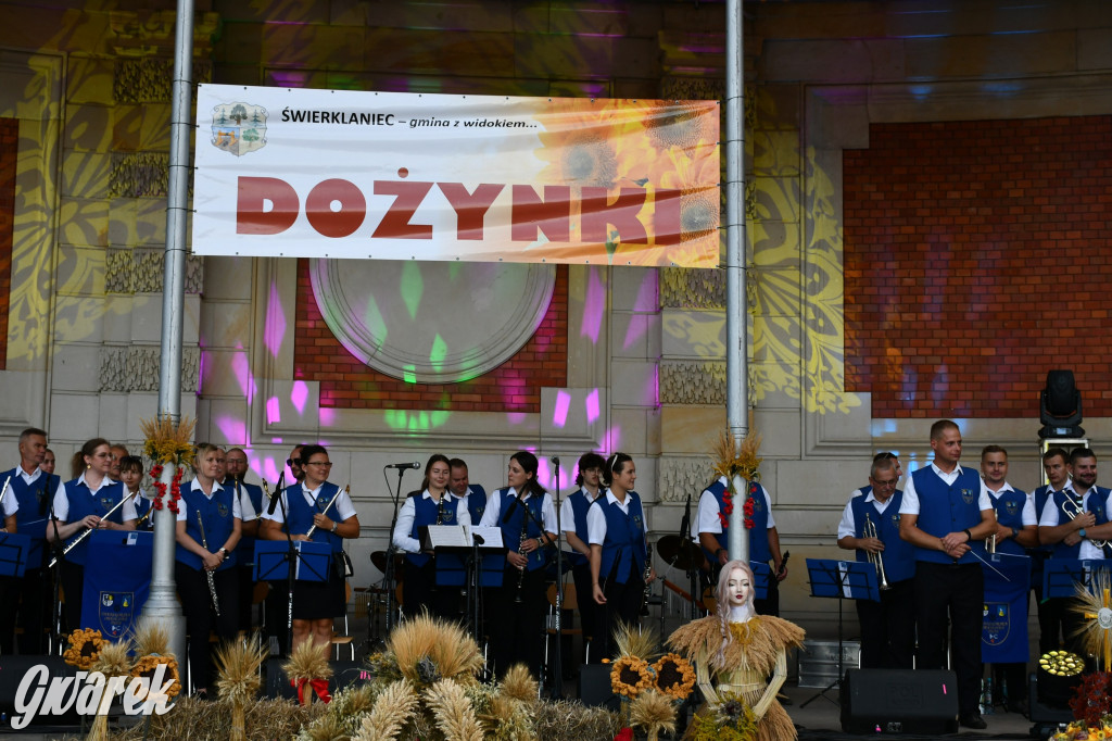 Świerklaniec. Dożynki w parku, pyszności przed pałacem