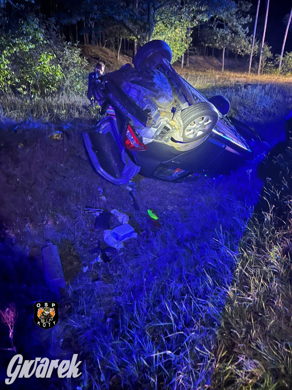  Nissan dachował na DK 11. Kto prowadził?