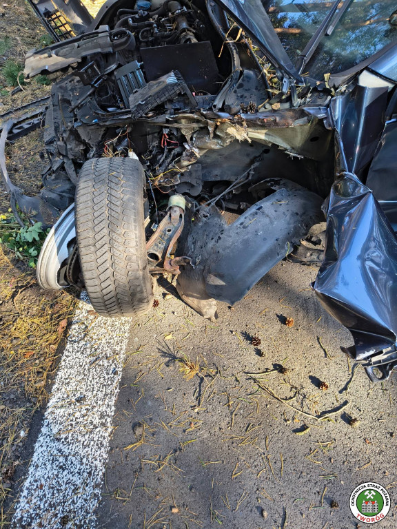 Straciła panowanie nad pojazdem, wjechała w drzewo