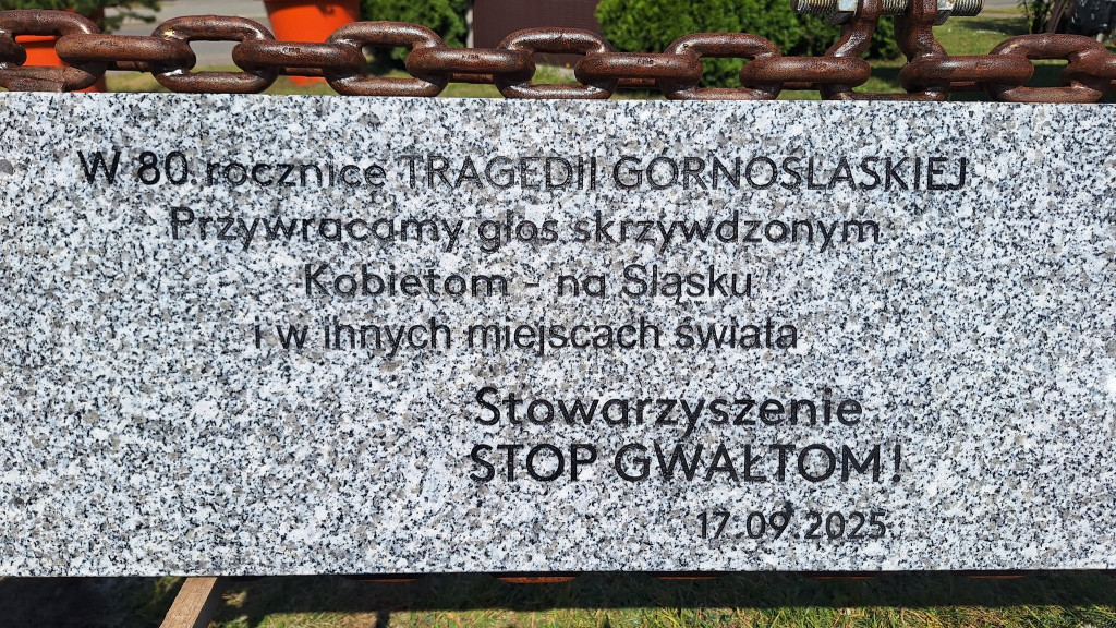 Radzionków. Stop gwałtom i Dąb Pokoju