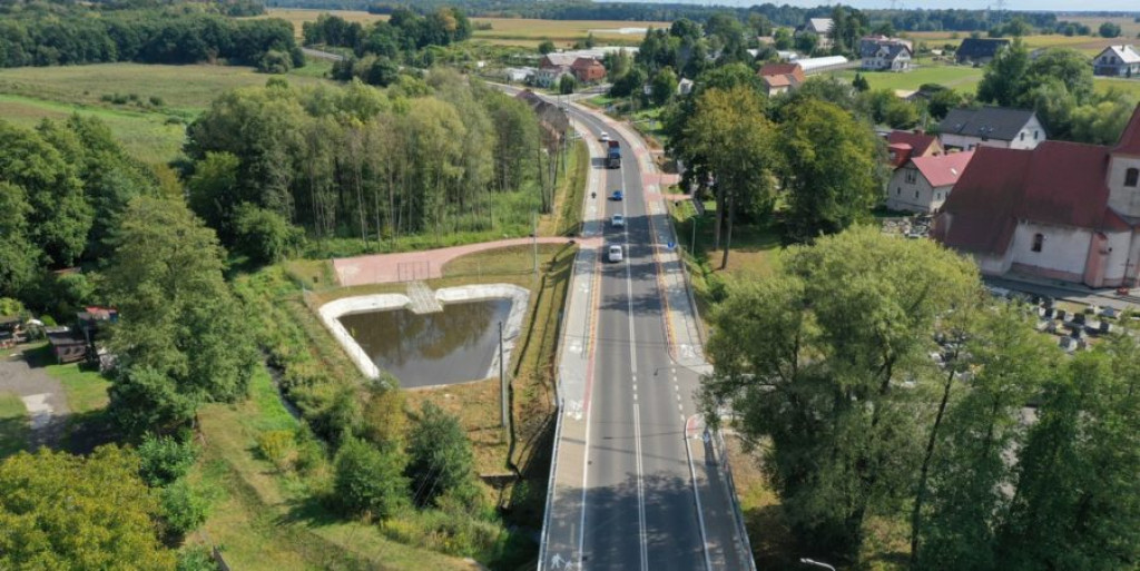 Powiat tarnogórski. Rondo w Boniowicach otwarte
