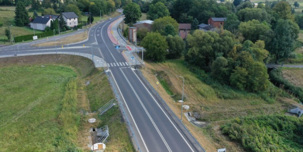Powiat tarnogórski. Rondo w Boniowicach otwarte