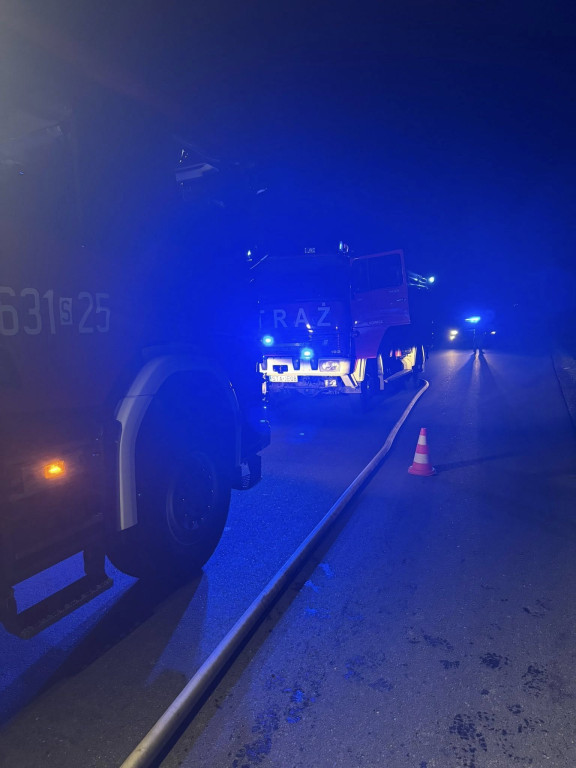 Powiat tarnogórski. Spłonął ford mustang