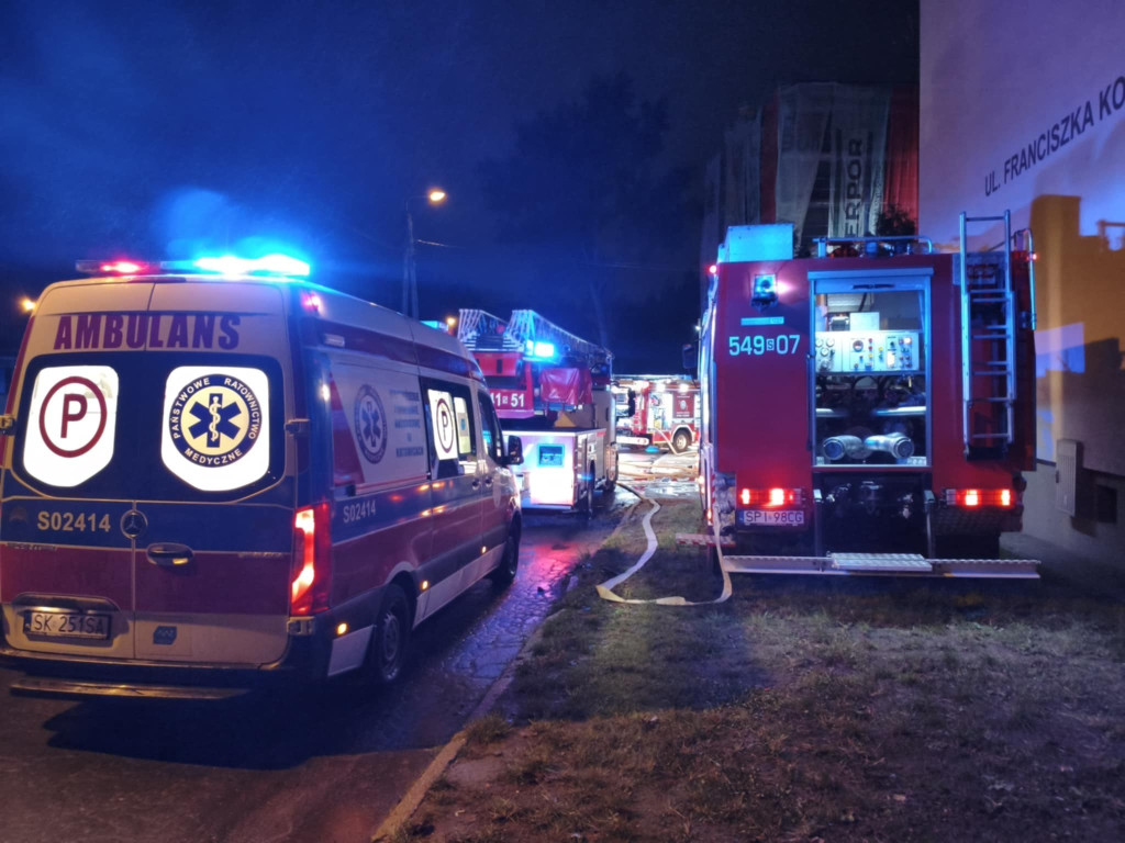 Piekary Śląskie. Pożar w remontowanym budynku