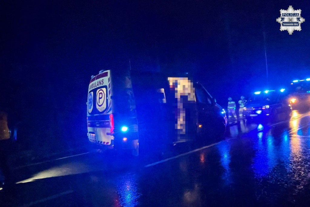 Miasteczko Śląskie. Wpadł w poślizg i dachował