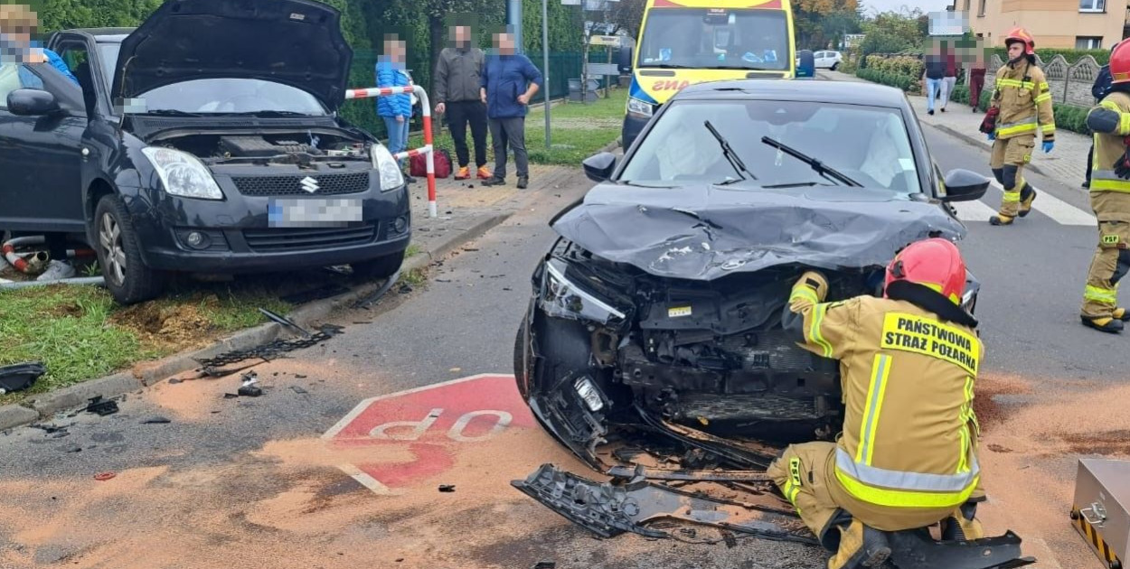 Pijana spowodowała wypadek. Dwie osoby w szpitalu